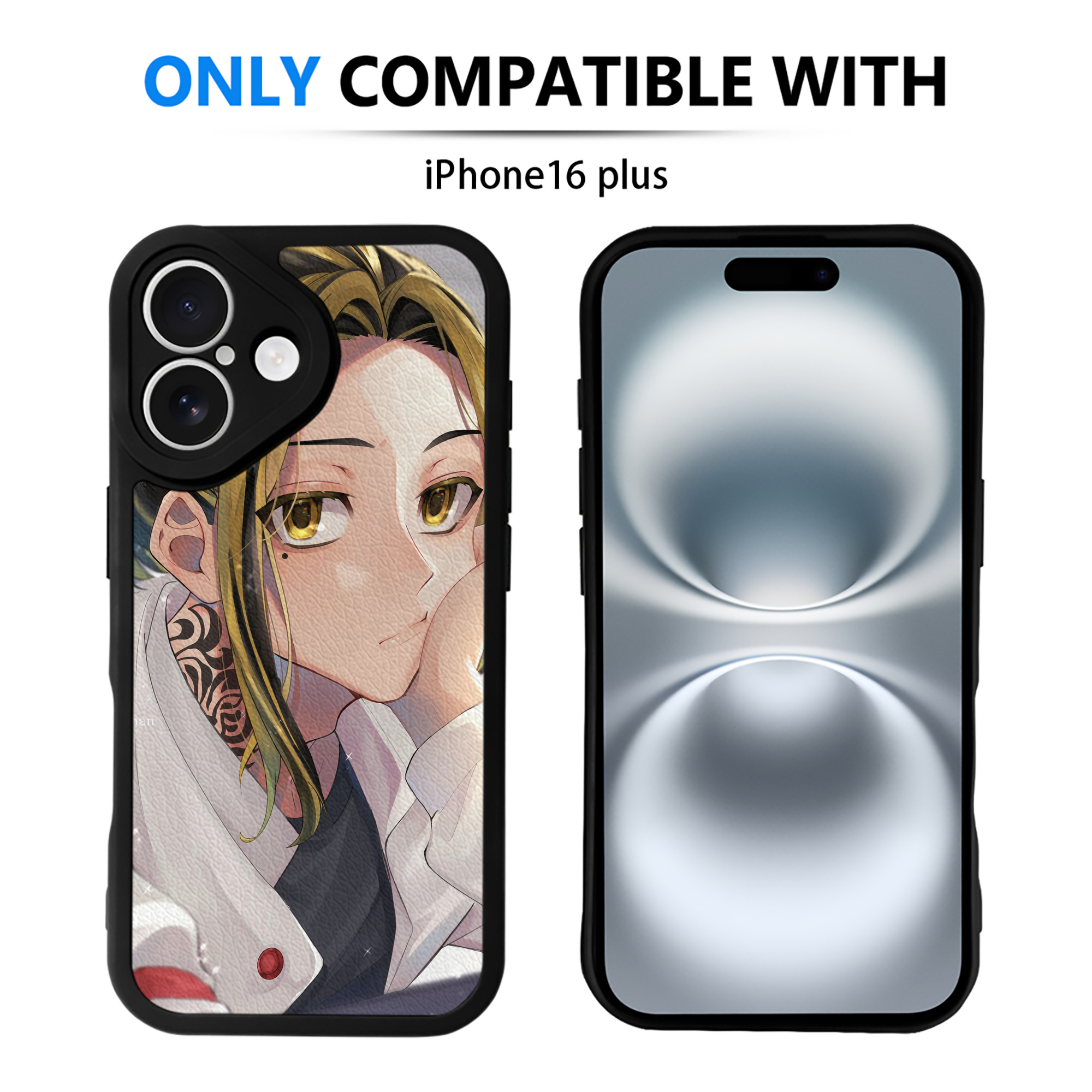 （画像用） 東京リベンジャーズ Tokyo Revengers 【iPhone 16シリーズ対応】シリコンスマホケース（レザー調） 材質：シリコン
